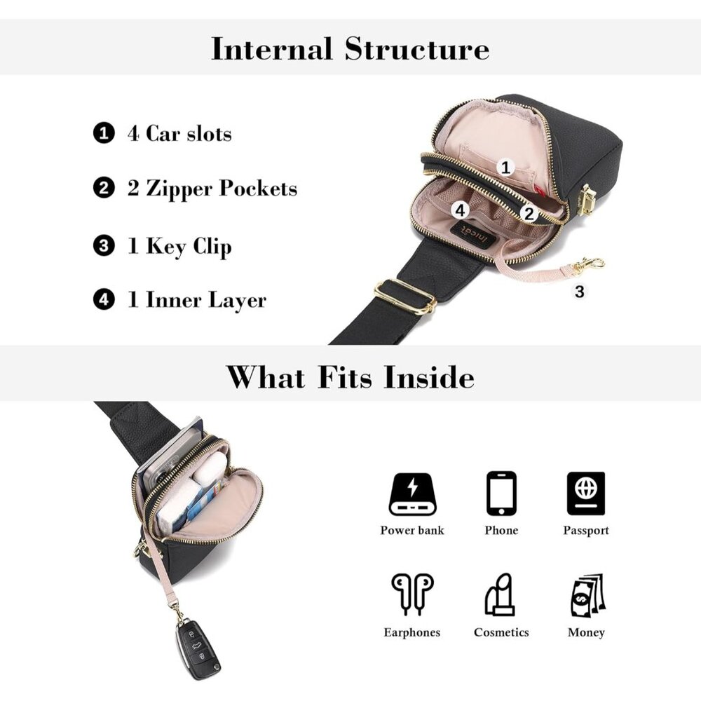 Versatile Adjustable Strap Leather Sling Bag For … - image 5